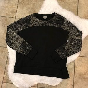 Champion Black Long Sleeve Crewneck Sweater